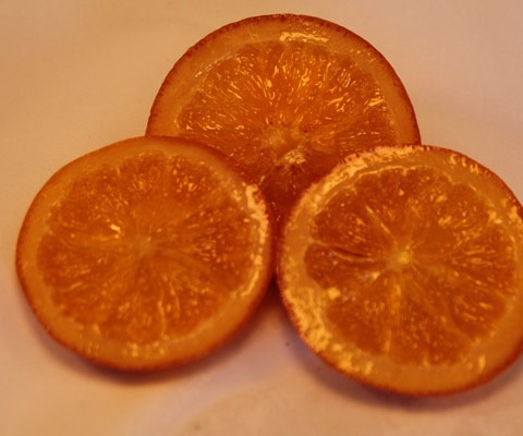 glacé orange slices